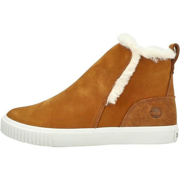 USED Timberland Women's Skyla Bay Pull-On Boots, Medium Brown Nubuck, 8.5 - Picture 1 of 13